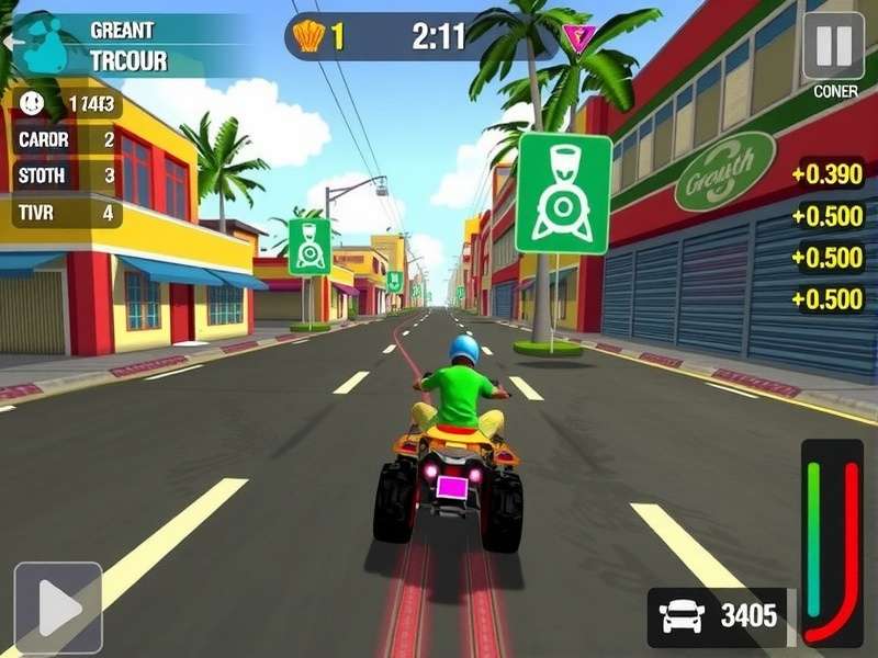 Rapid Goa Fury gameplay screenshot showing racing through Goan streets